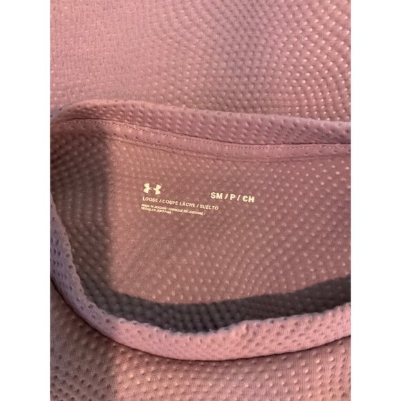 Under Armour Lavender Purple Perforated Mesh Cutout Sweatshirt, Size Small - Picture 5 of 5